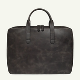 Leather laptop bag for men black by Mayacraft